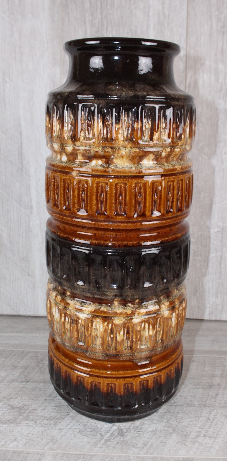 Stunning Large Mid-Century West German Pottery Floor Vase – Scheurich 268-40