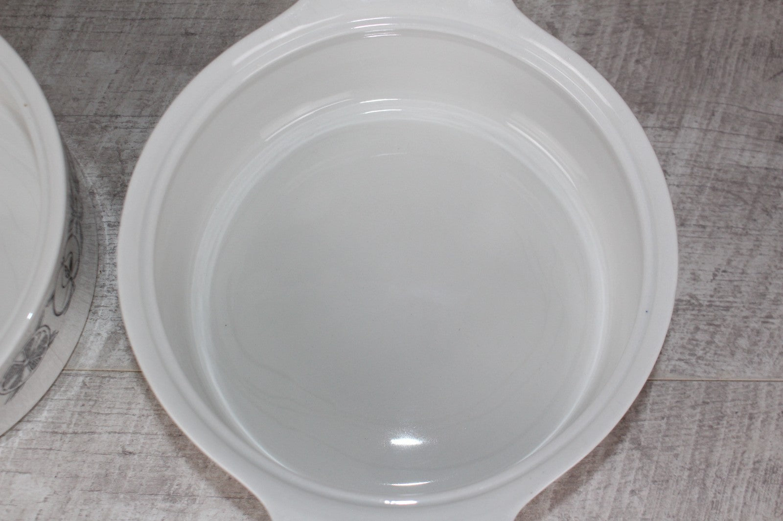 Pair of Vintage Myott "Silhouette" Lidded Tureens - MCM Retro Fruit & Veg Patter