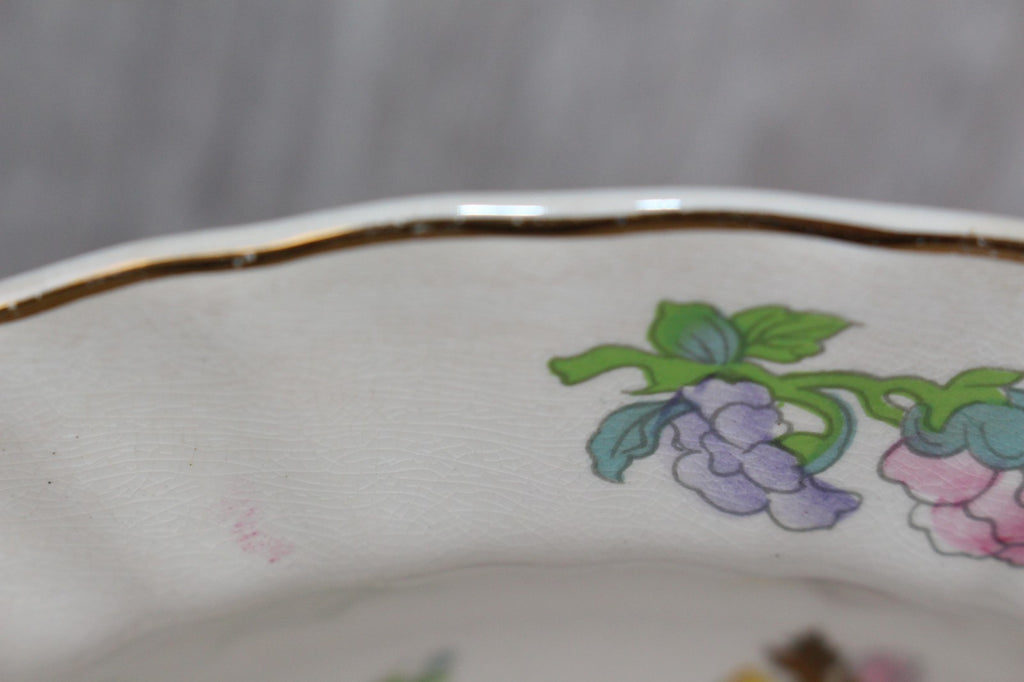 Vintage Wade England Indian Tree Soup Bowls | Fluted Scalloped Edge | 1940s/50s