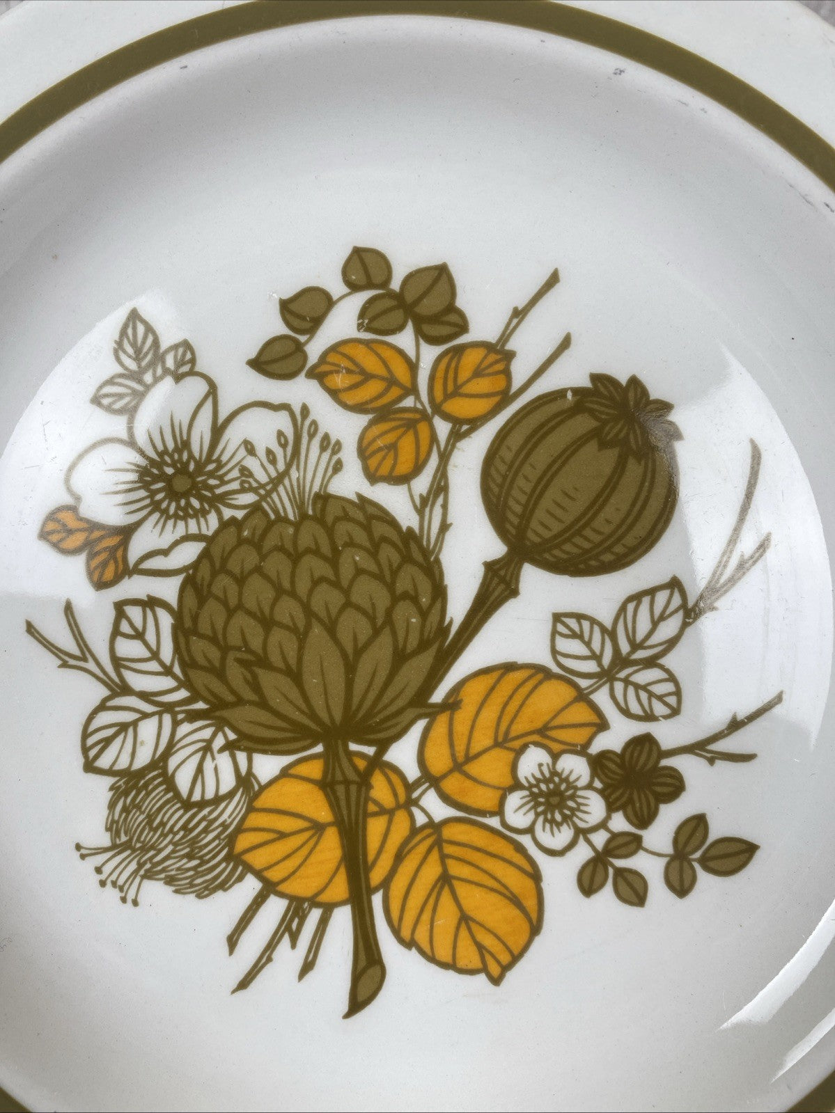 Vintage Retro Midwinter Countryside Stoneware 7”SidePlates 1960/70s
