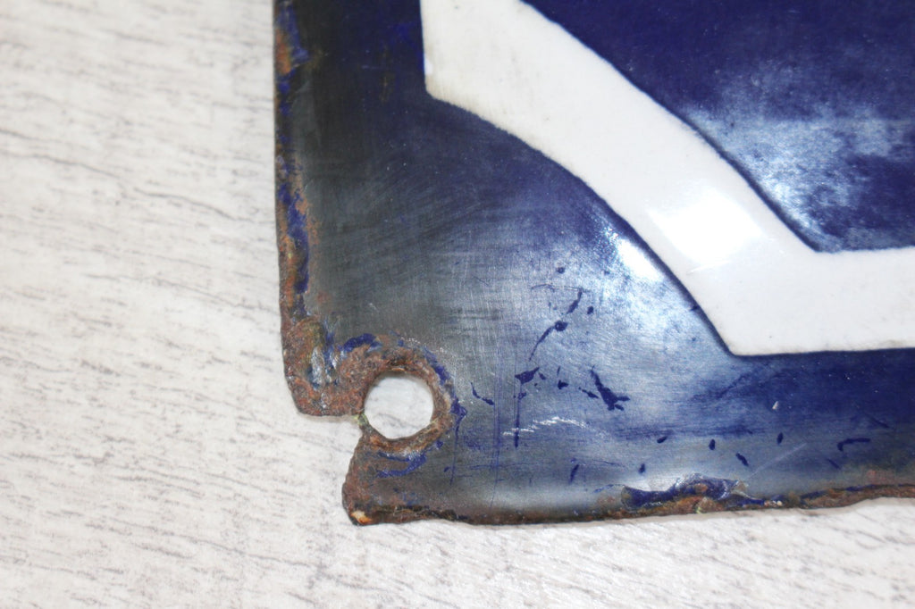 Antique French Enamel Street Sign: Rue Gustave Carde Provenance & History