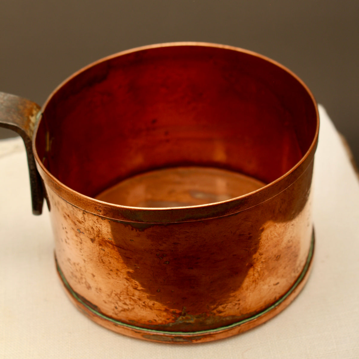 Vintage Jean Goardère Stamped French Copper Pan – 3 Inch Hand-Forged Sugar Pot