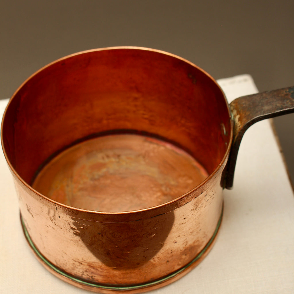 Vintage Jean Goardère Stamped French Copper Pan – 3 Inch Hand-Forged Sugar Pot