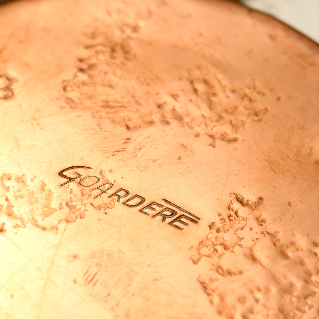 Vintage Jean Goardère Stamped French Copper Pan – 3 Inch Hand-Forged Sugar Pot