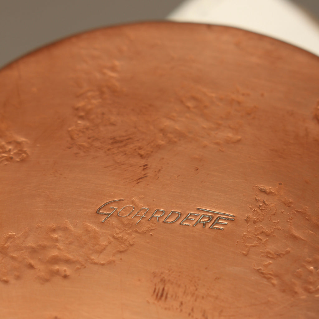 Vintage Jean Goardère Stamped French Copper Pan – 3 Inch Hand-Forged Sugar Pot