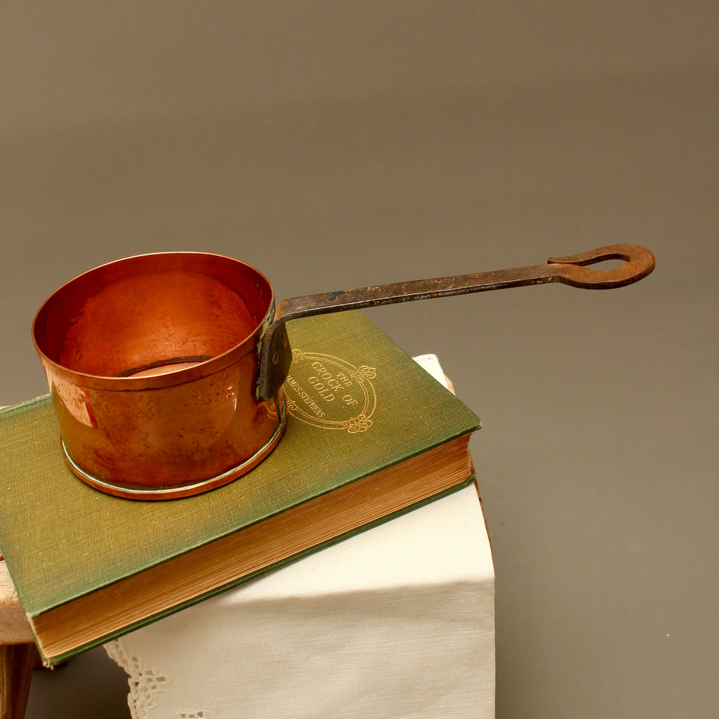 Vintage Jean Goardère Stamped French Copper Pan – 3 Inch Hand-Forged Sugar Pot