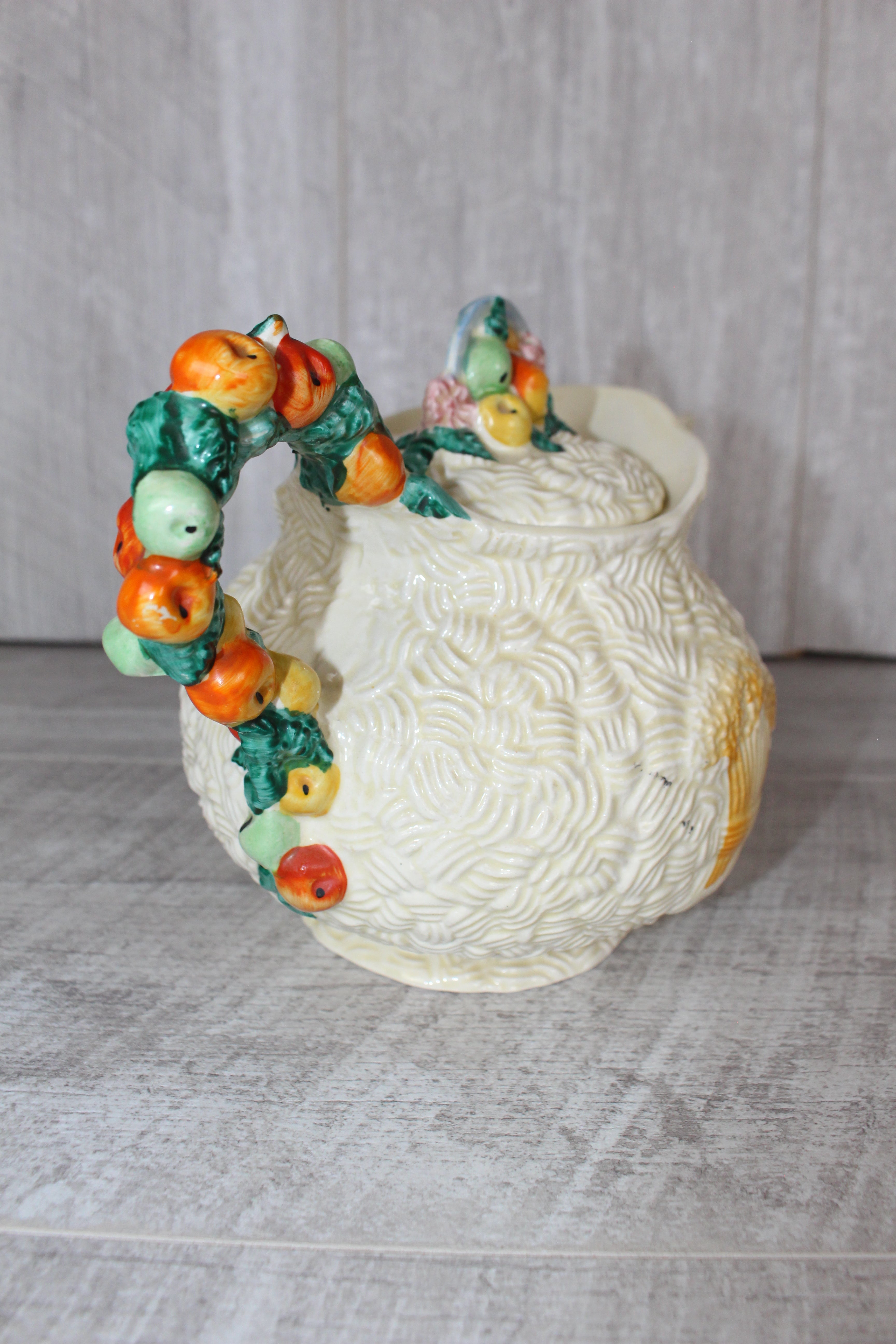 Clarice Cliff Celtic Harvest Teapot Circa 1930 Newport Pottery Made in England