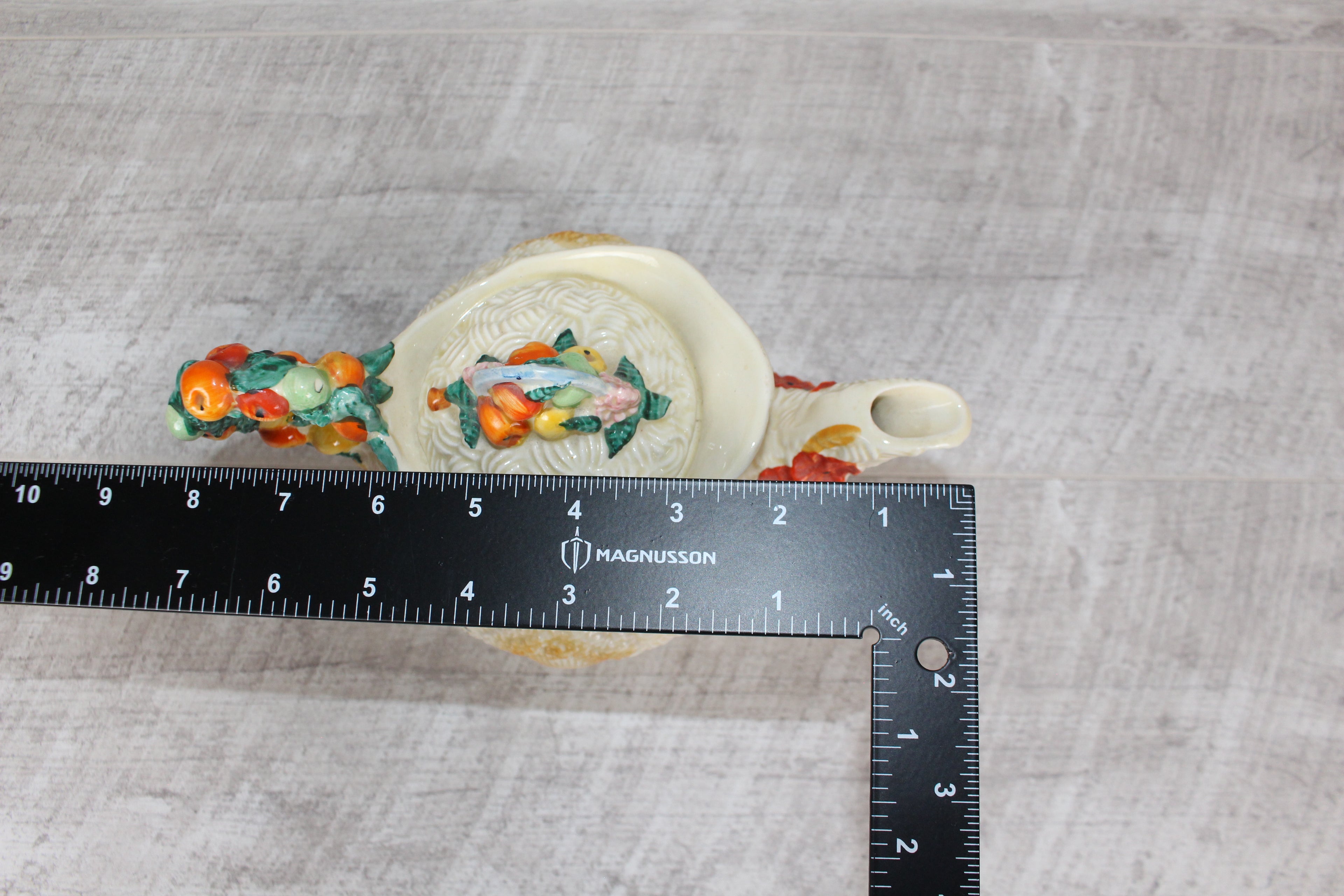 Clarice Cliff Celtic Harvest Teapot Circa 1930 Newport Pottery Made in England