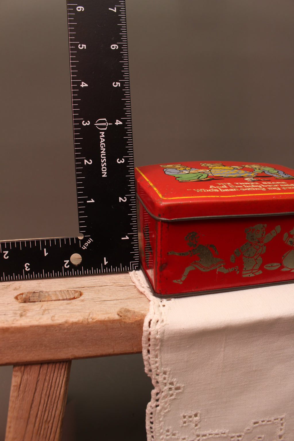 Vintage The Three Bears Lithographed Toffee Tin – Mid-Century Nursery Storage Box