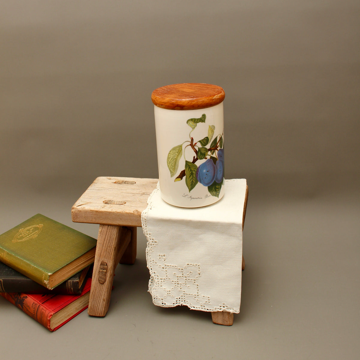 Vintage Portmeirion Pomona Storage Jar – L'Imperatrice Plum