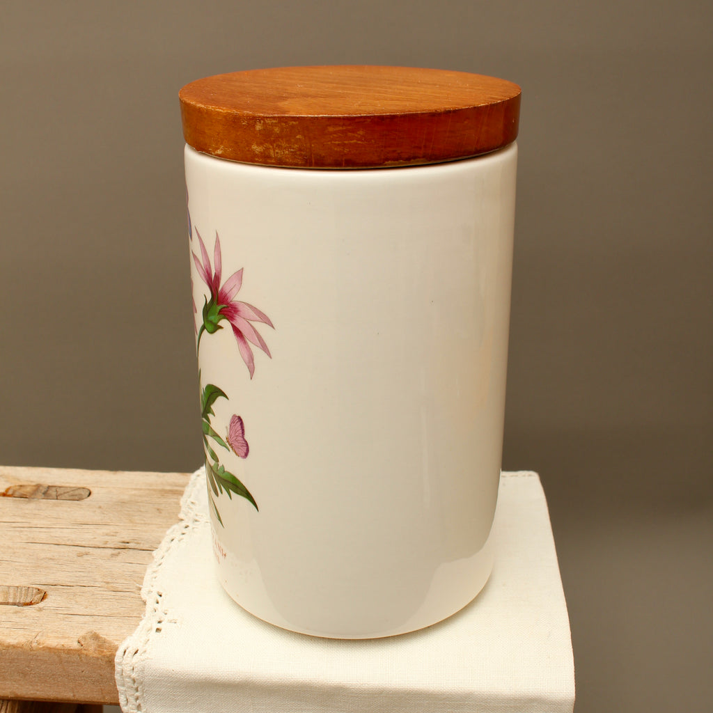 Vintage Portmeirion Botanic Garden Airtight Storage Jar – Gazania Ringens
