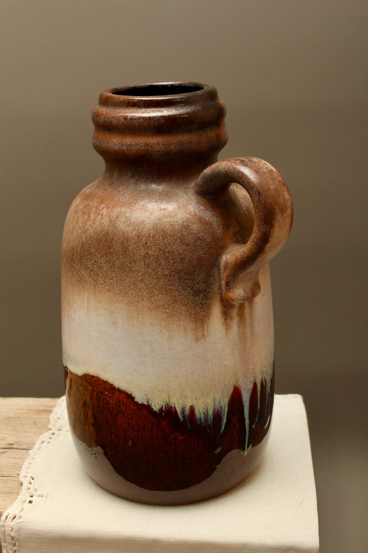 Vintage West German Pottery Jug Vase – Scheurich 473-20