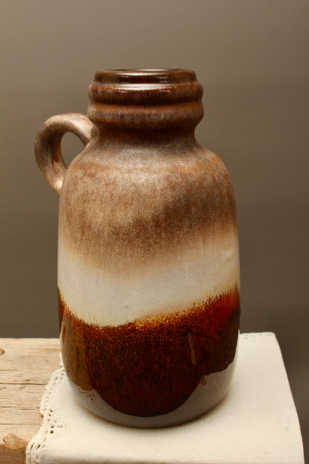 Vintage West German Pottery Jug Vase – Scheurich 473-20