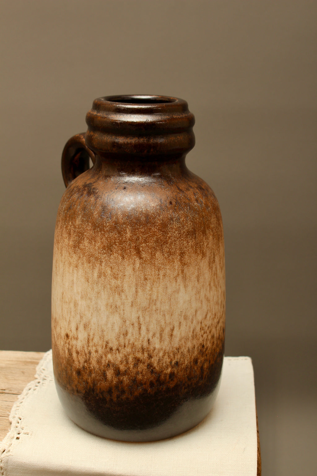 Vintage West German Pottery Mottled Jug Vase – Scheurich 413-20