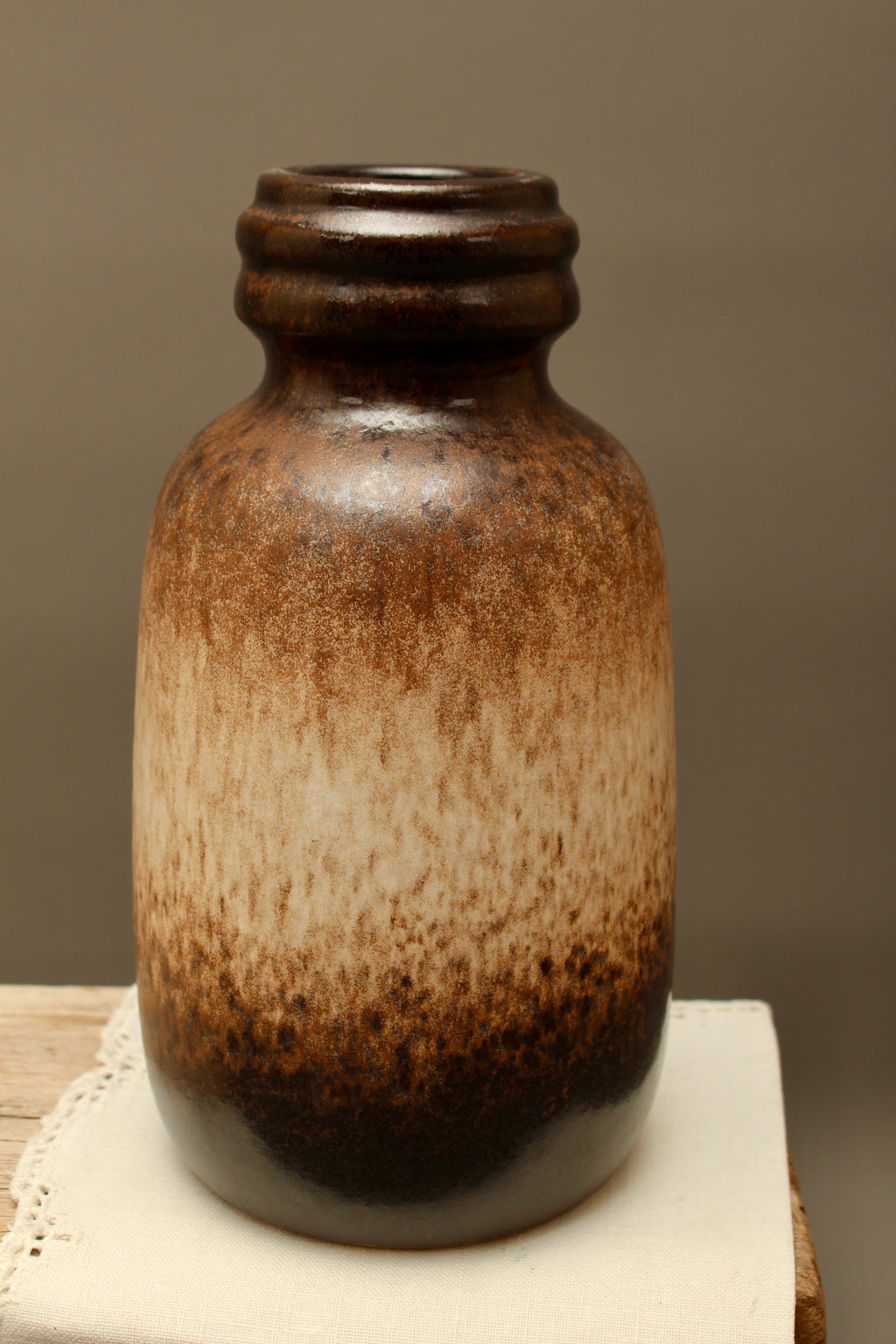 Vintage West German Pottery Mottled Jug Vase – Scheurich 413-20