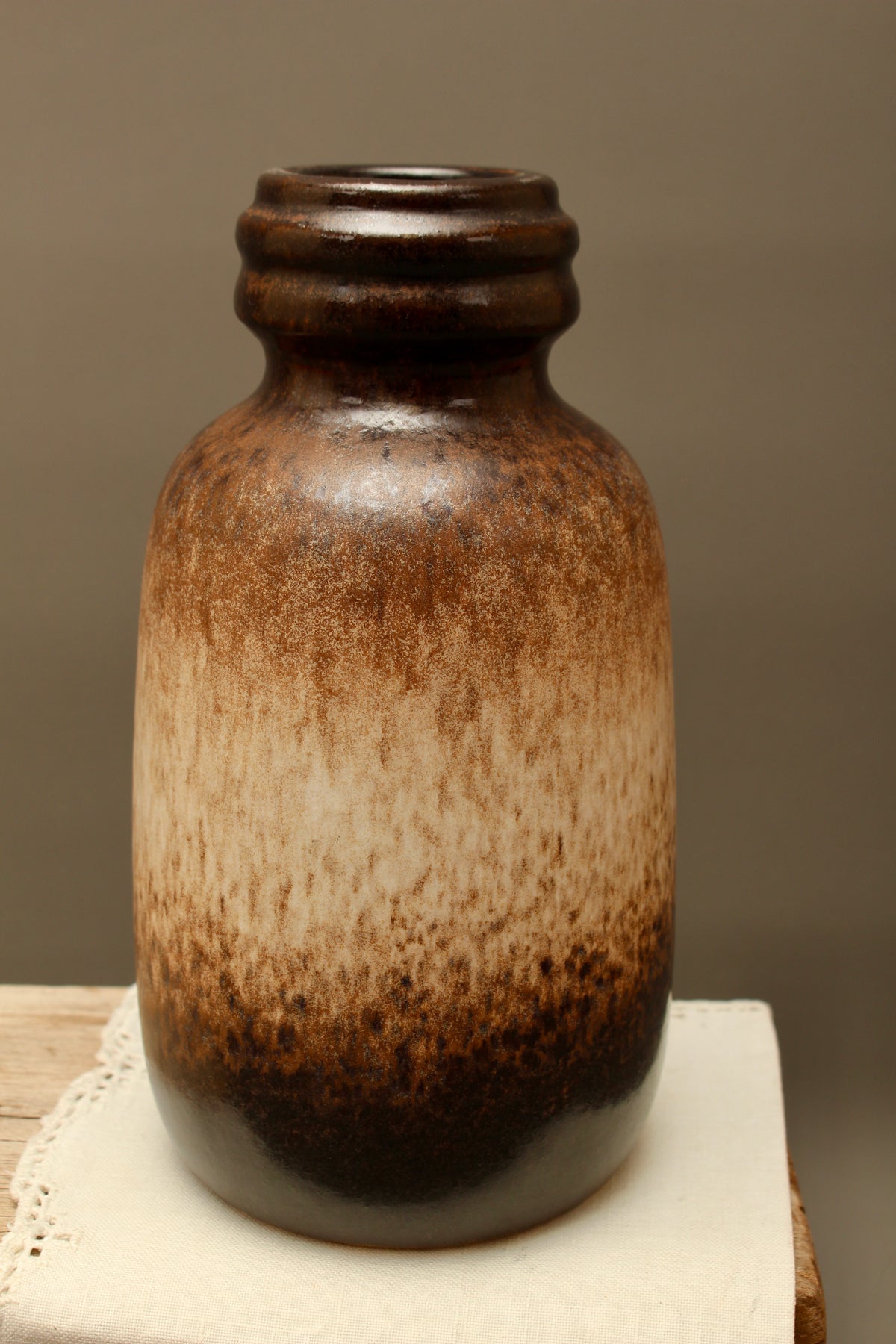 Vintage West German Pottery Mottled Jug Vase – Scheurich 413-20