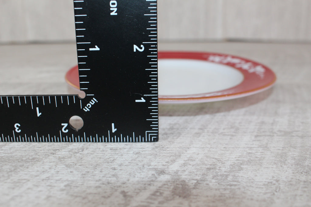 Pyrex Claret Hawthorne pattern side plate