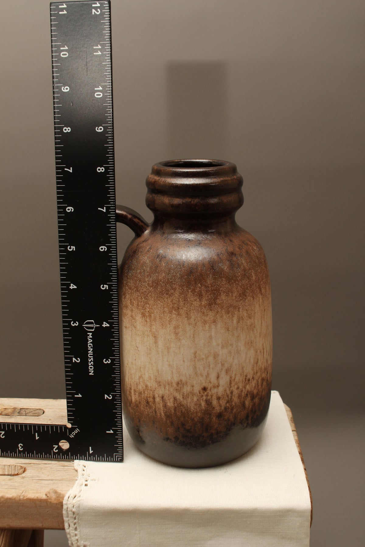 Vintage West German Pottery Mottled Jug Vase – Scheurich 413-20