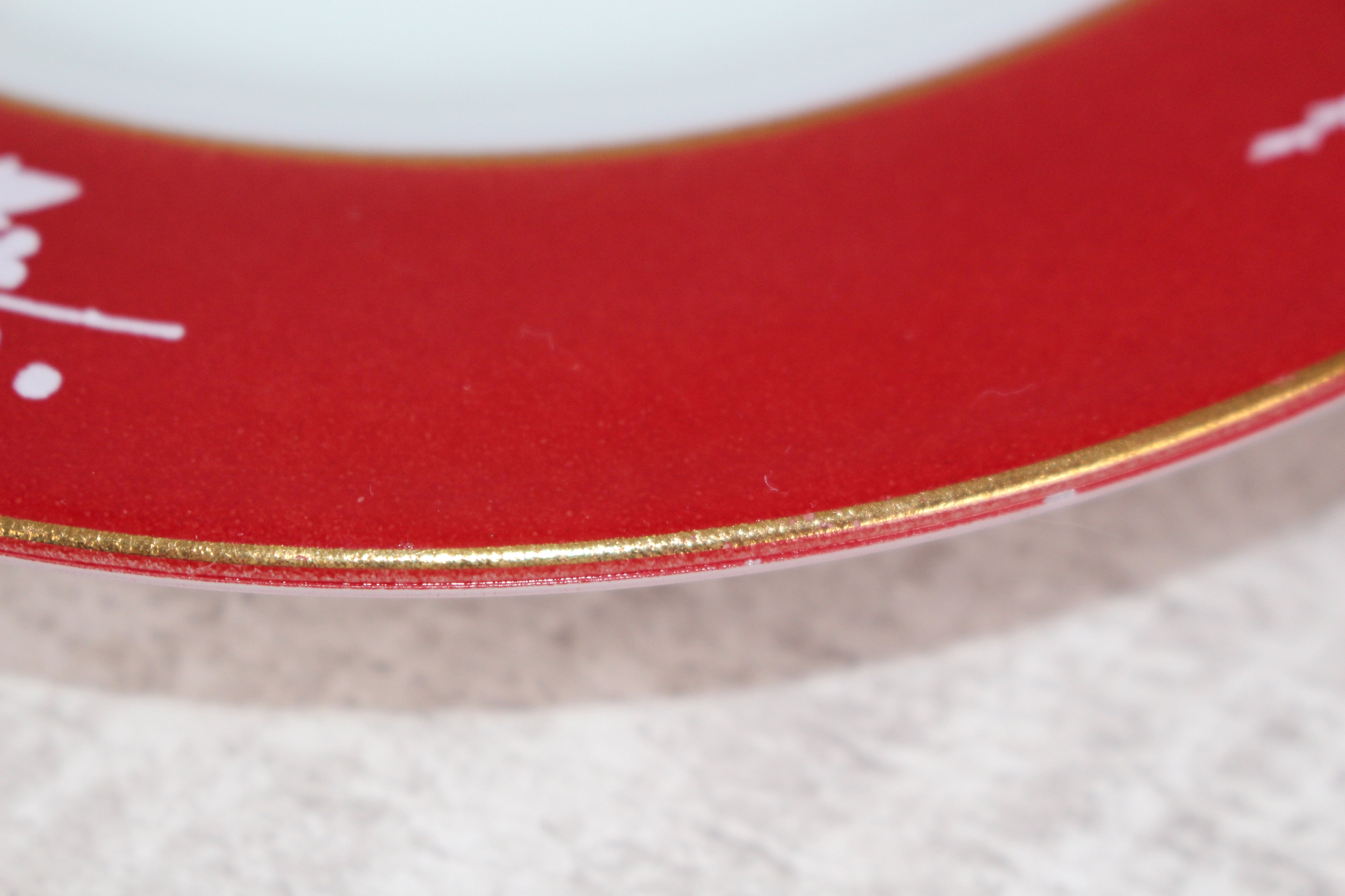 Pyrex Claret Hawthorne pattern lunch salad plate