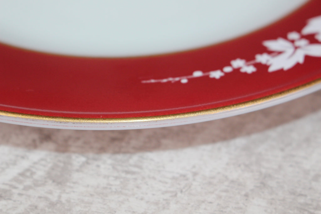 Pyrex Claret Hawthorne pattern Dinner plate
