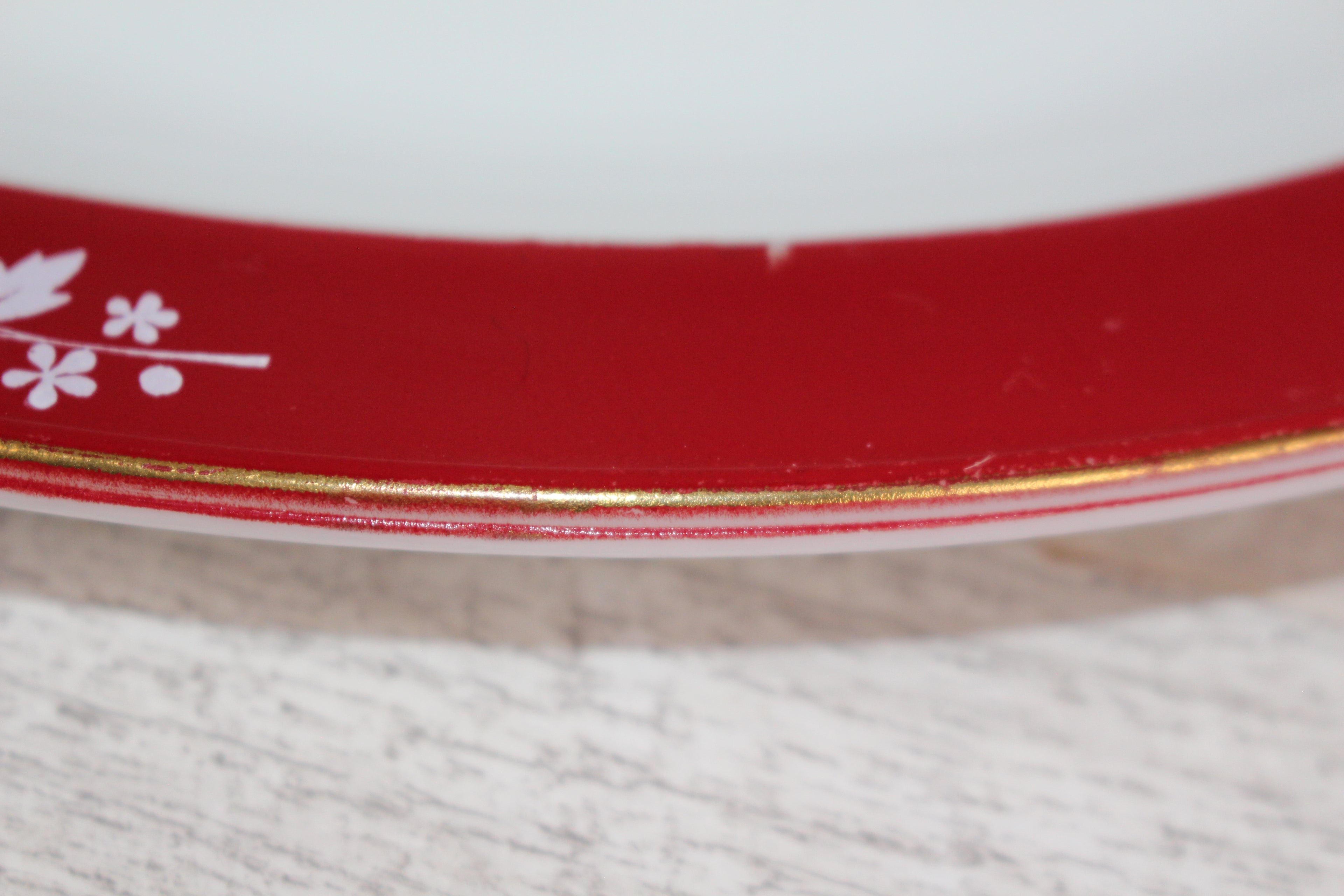 Pyrex Claret Hawthorne pattern serving platter