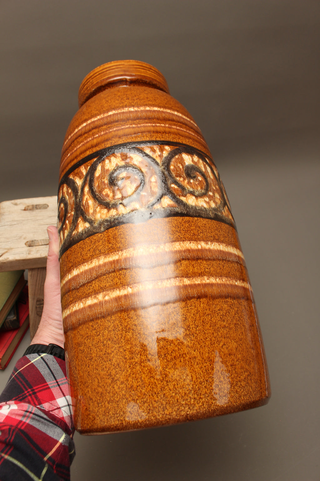 Large Vintage West German Floor Vase – Scheurich 553-38