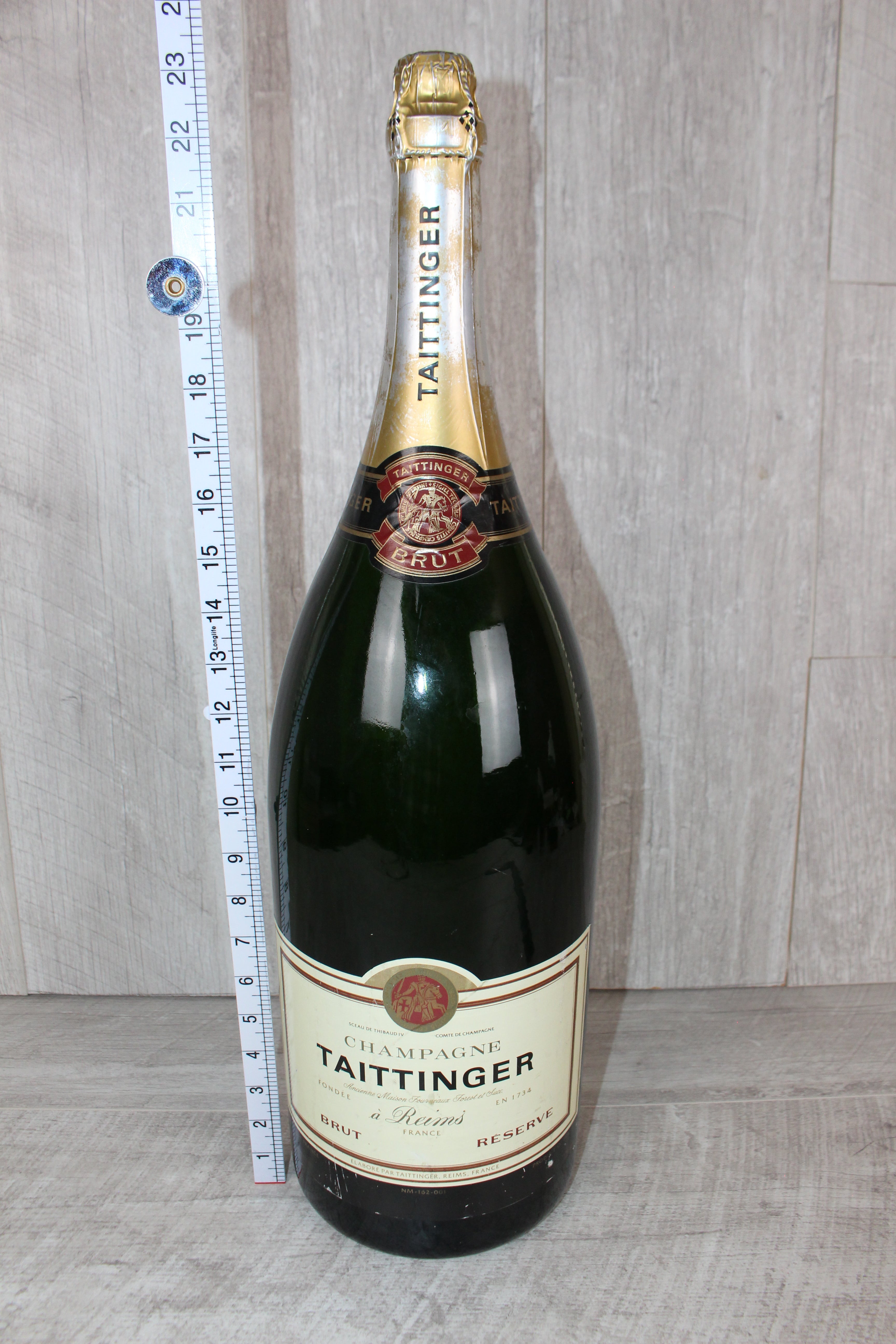 Jeroboam Taittinger Champagne Dummy Display Empty Bottle
