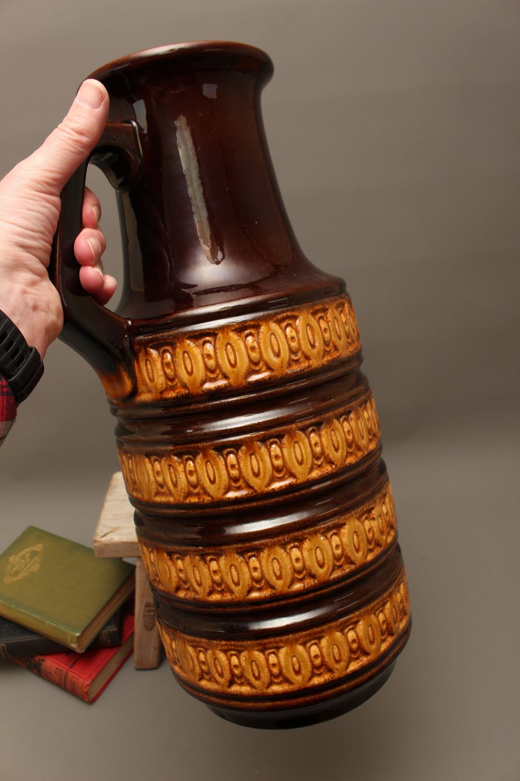 Large Vintage West German Floor Jug Vase – Scheurich 429-45