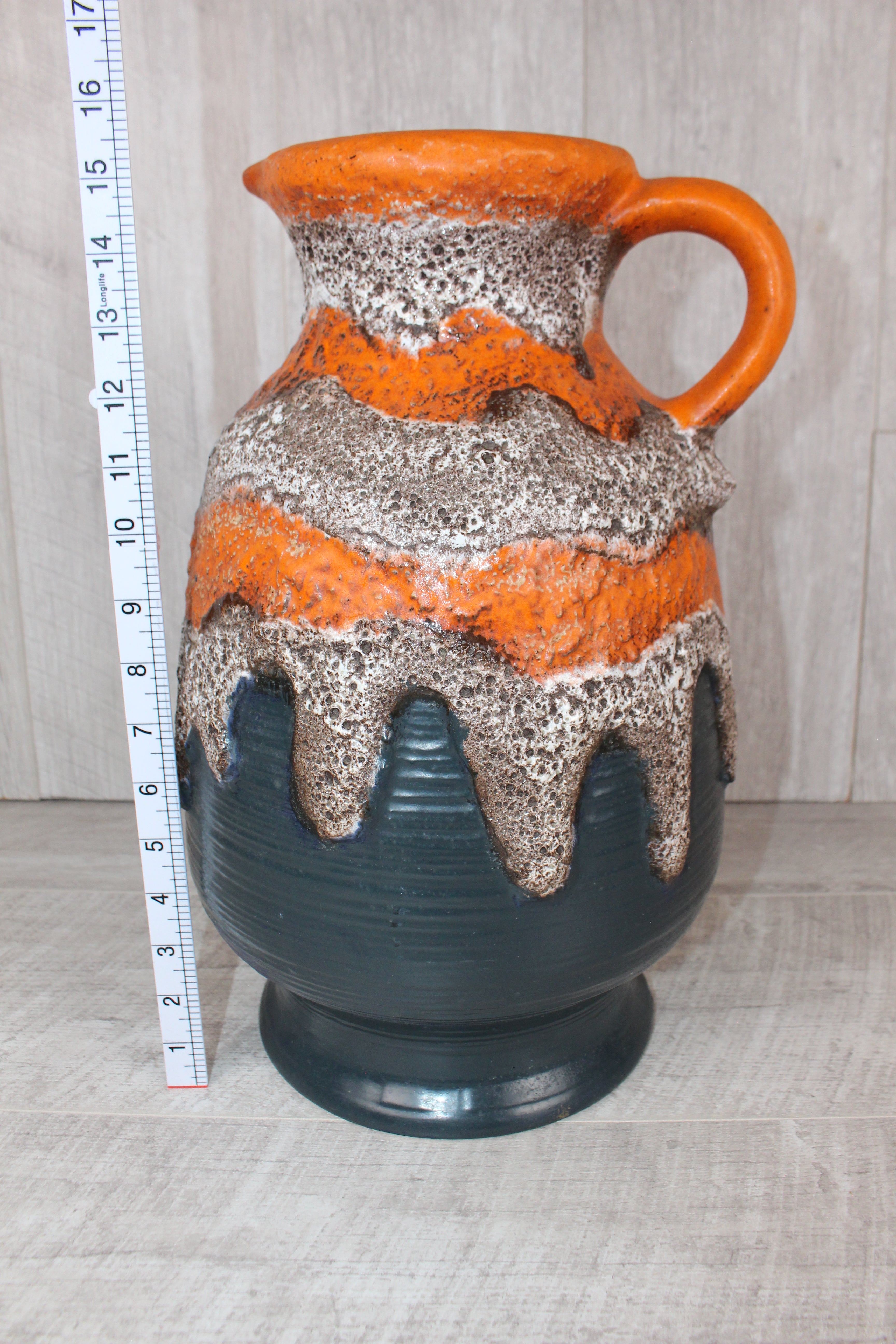 Dümler and Breiden West German Pottery Large Floor Jug With Handle