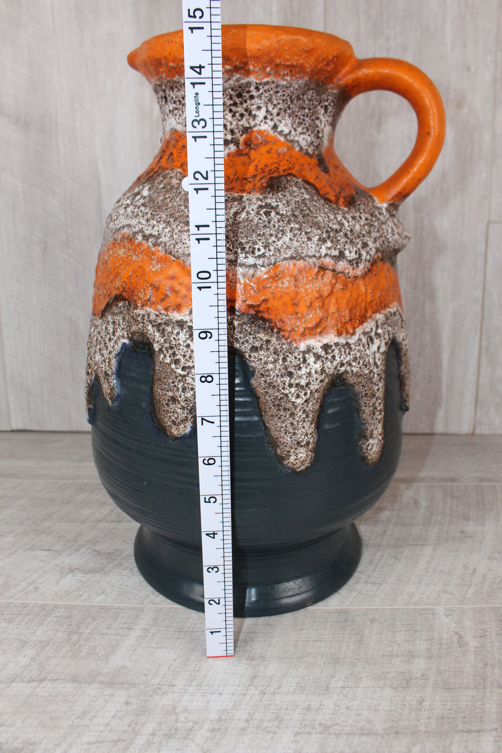 Dümler and Breiden West German Pottery Large Floor Jug With Handle