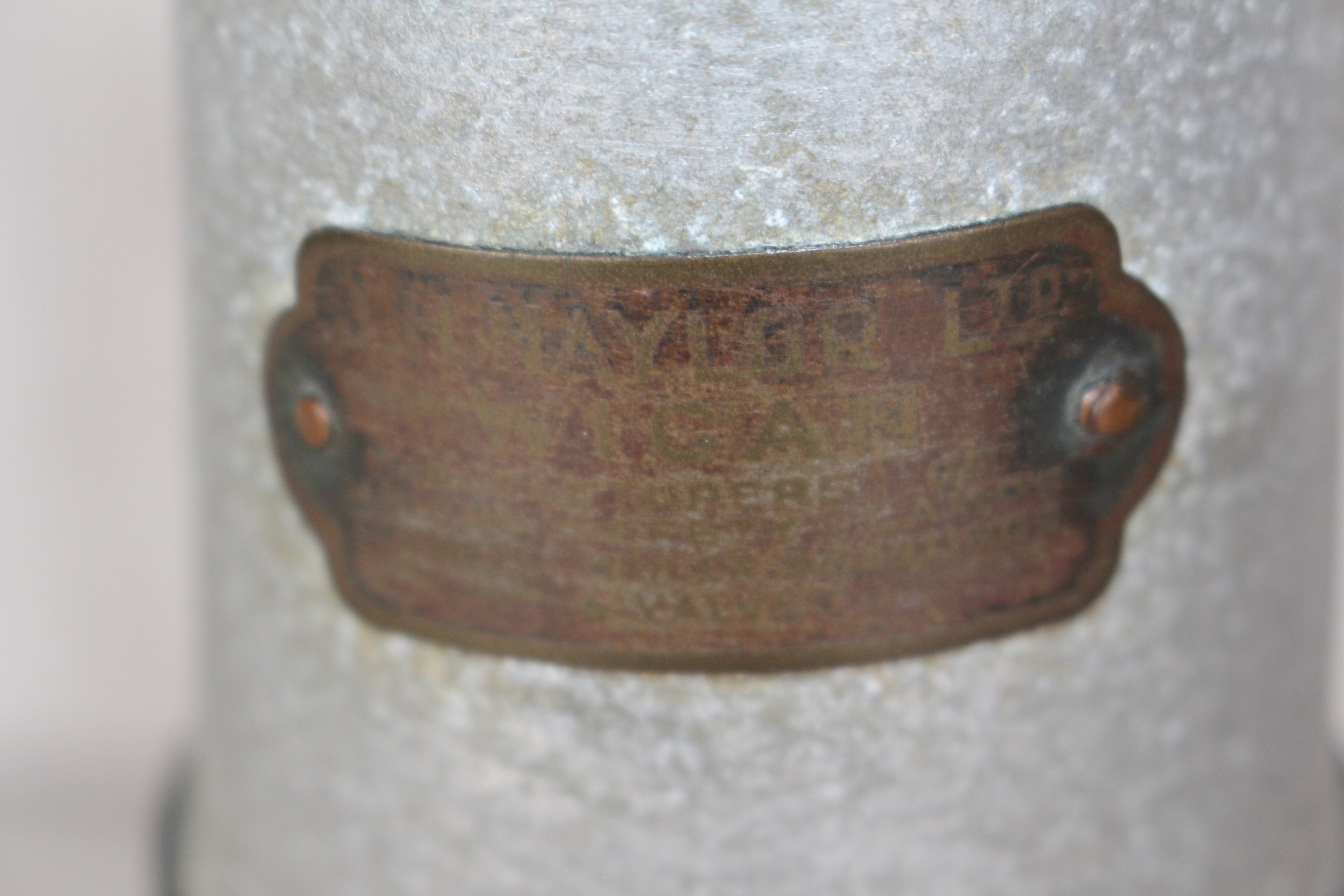 J H Naylor, Wigan Miner's Lamp