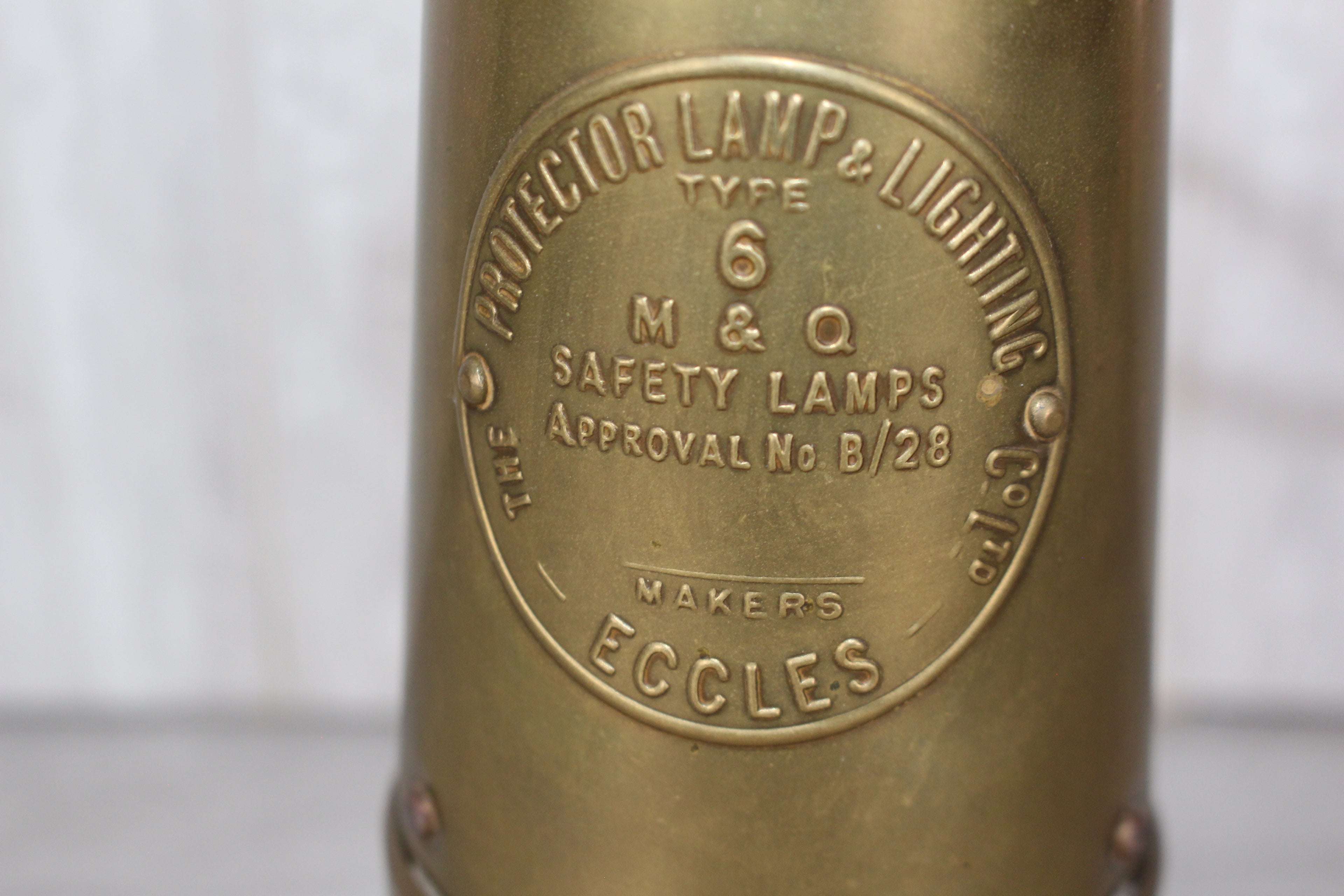 Protector No 6 Eccles Miner's Lamp