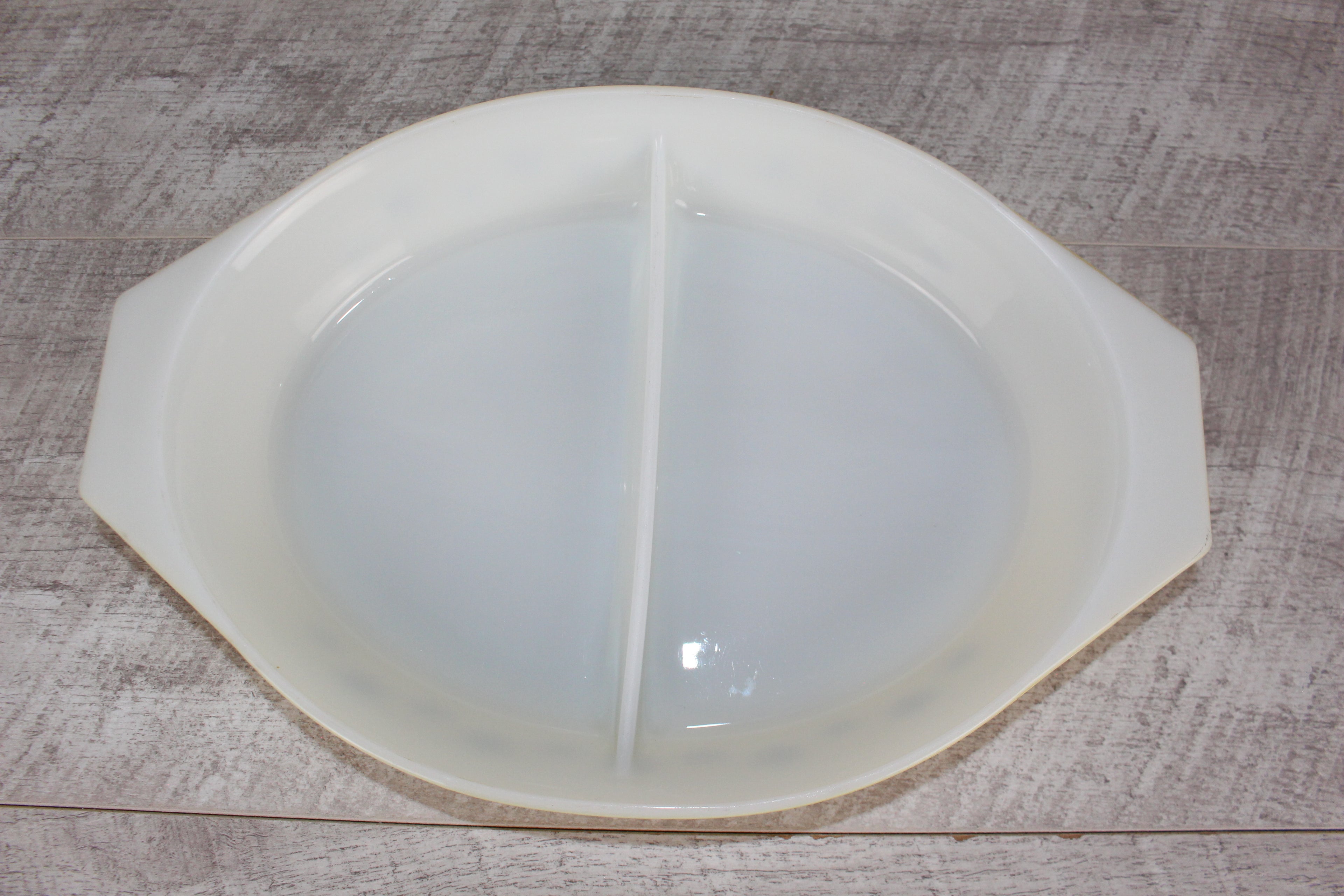 JAJ Pyrex Yellow Gaiety Snowflake Divided Dish