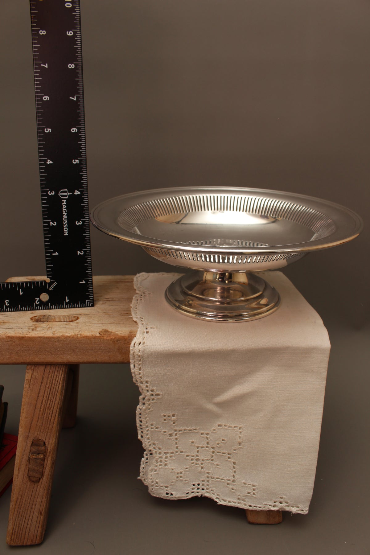 Antique Mappin & Webb Mappin Plate Pedestal Fruit Bowl – Art Deco Pierced Tazza