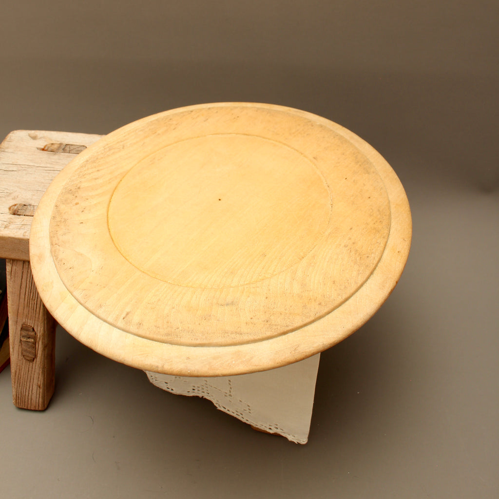 Antique Allinson Bread Wooden Trench Platter – Hand-Carved Sycamore Advertising Board