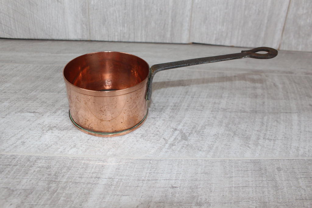 Rare Jean Goardère French Artisan Copper Pan 9cm Hand-Forged "Rat Tail" Handle