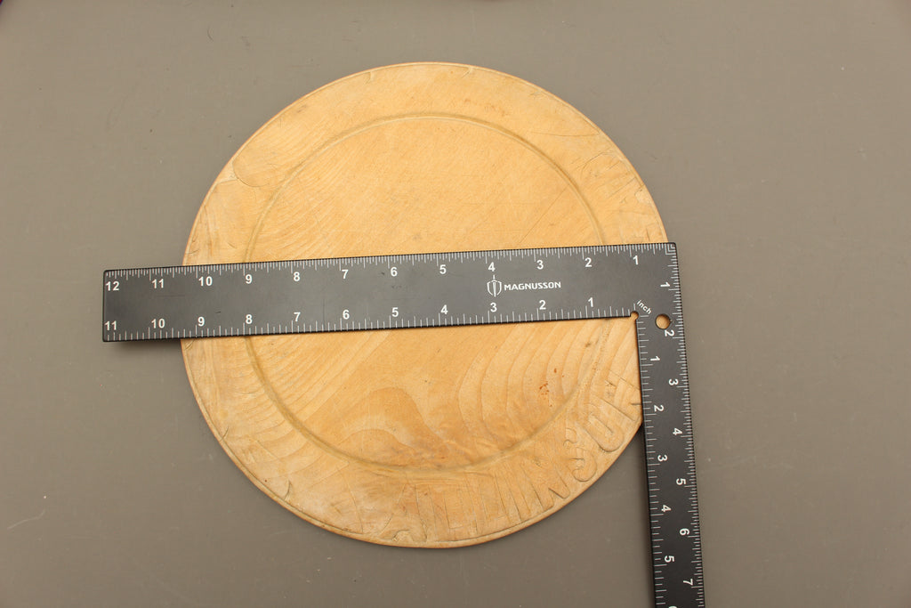 Antique Allinson Bread Wooden Trench Platter – Hand-Carved Sycamore Advertising Board