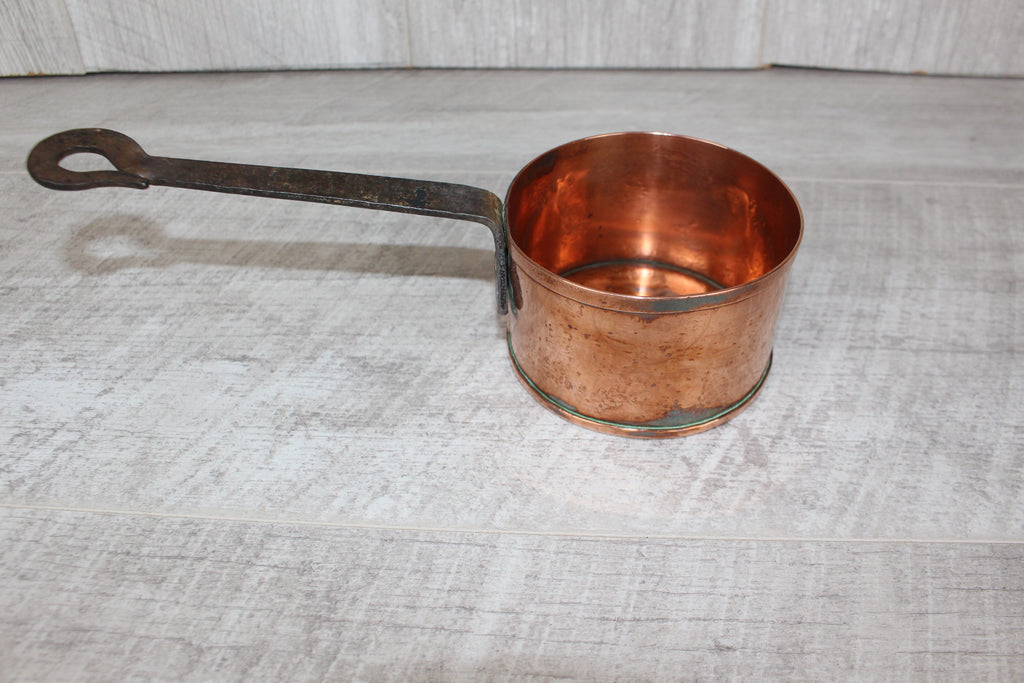 Rare Jean Goardère French Artisan Copper Pan 9cm Hand-Forged "Rat Tail" Handle