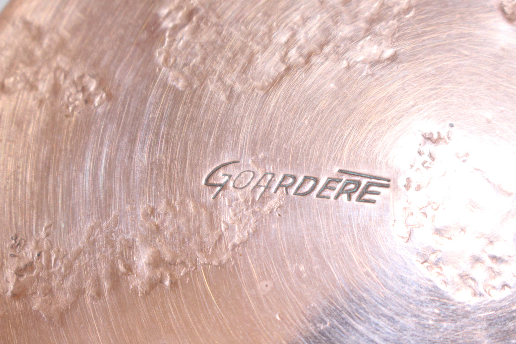 Rare Jean Goardère French Artisan Copper Pan 9cm Hand-Forged "Rat Tail" Handle