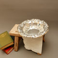 Vintage Repoussé Silver Plate Fruit Bowl with Floral Border