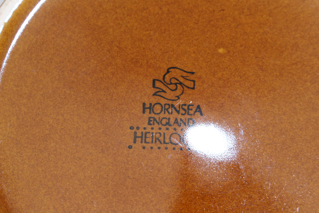 Hornsea Heirloom Brown Jar/ Canister With Lid RETRO VINTAGE 4.5"