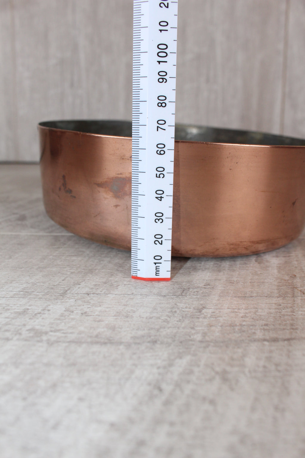 Antique French Copper Saucepan Set 3pc | Hand-Forged Wrought Iron Pigtail Handle