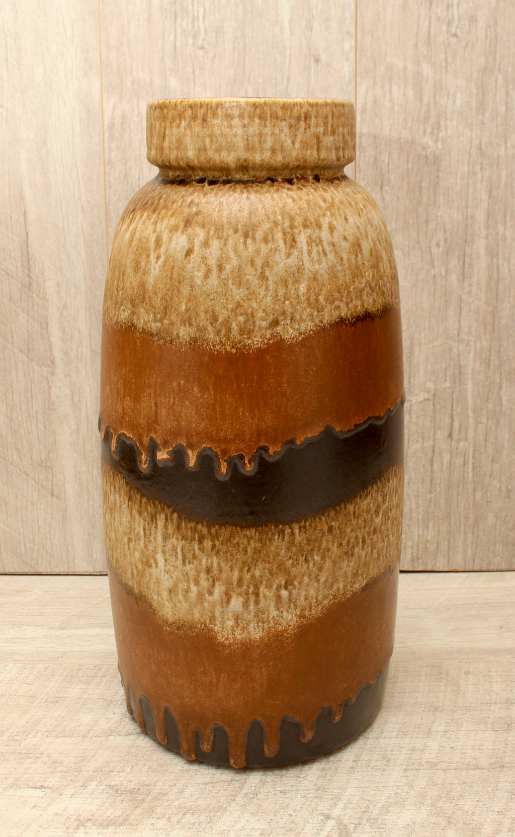 Vintage Scheurich Keramik West German Floor Vase - Tundra Glaze - Model 553-38