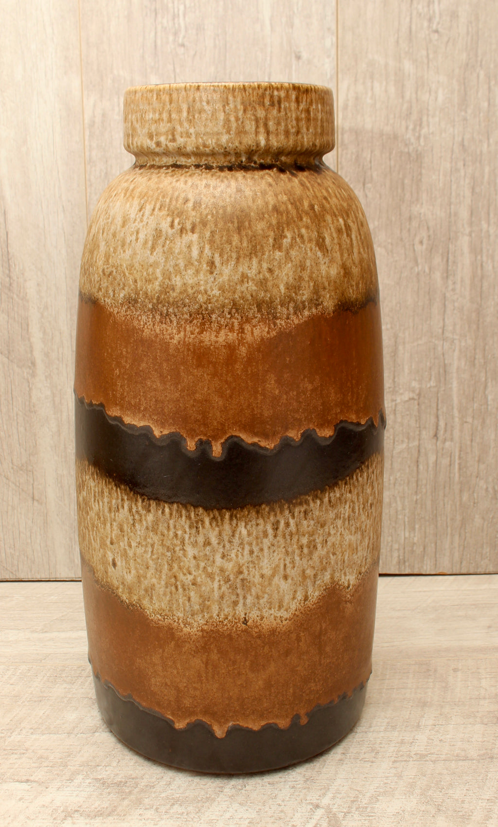 Vintage Scheurich Keramik West German Floor Vase - Tundra Glaze - Model 553-38