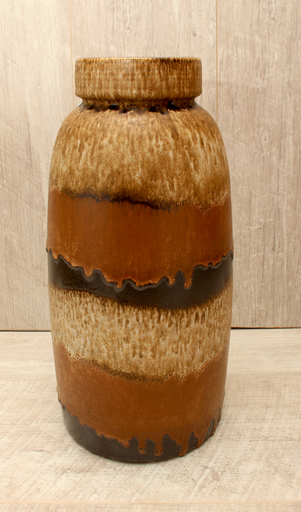 Vintage Scheurich Keramik West German Floor Vase - Tundra Glaze - Model 553-38