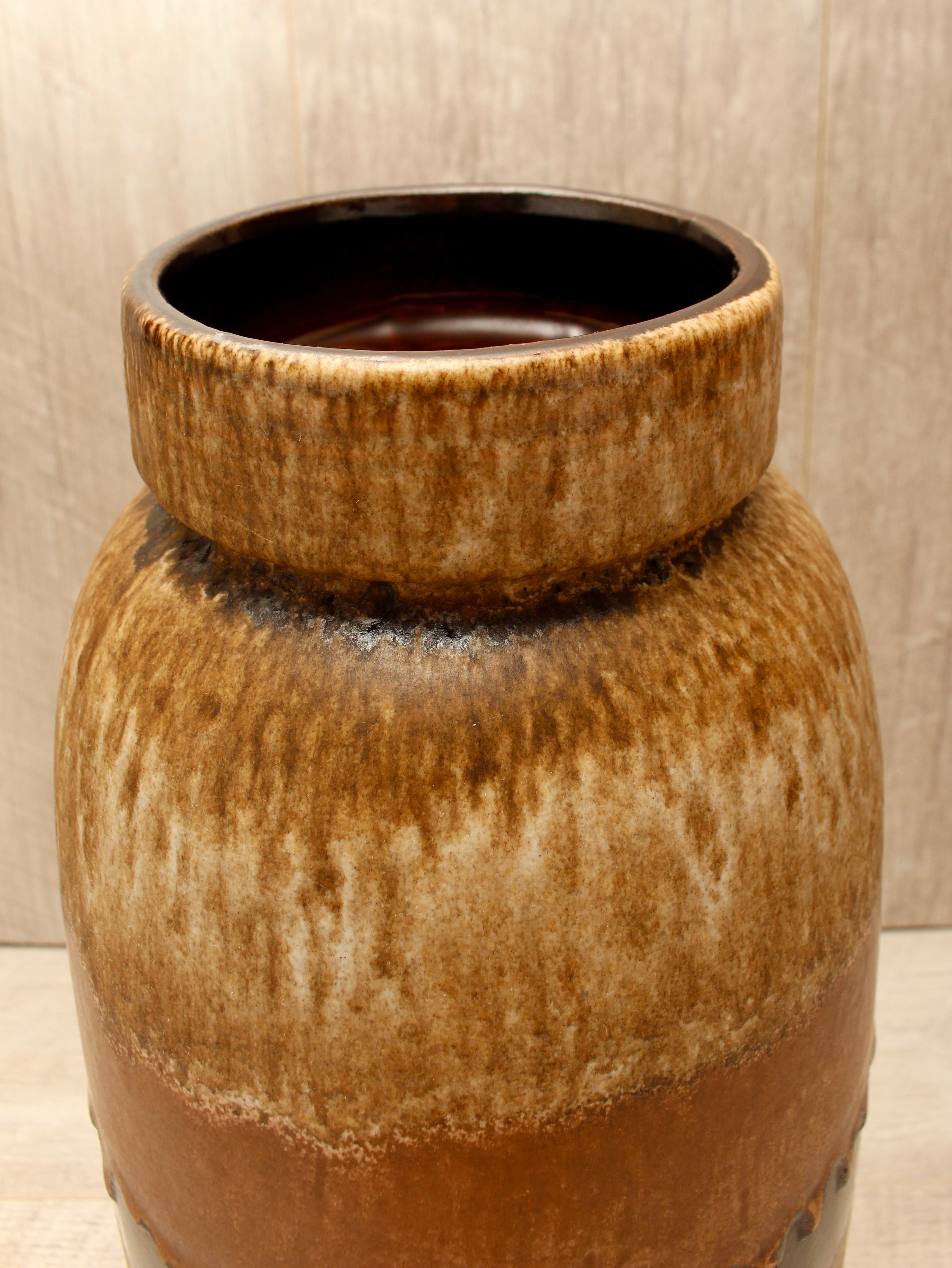 Vintage Scheurich Keramik West German Floor Vase - Tundra Glaze - Model 553-38