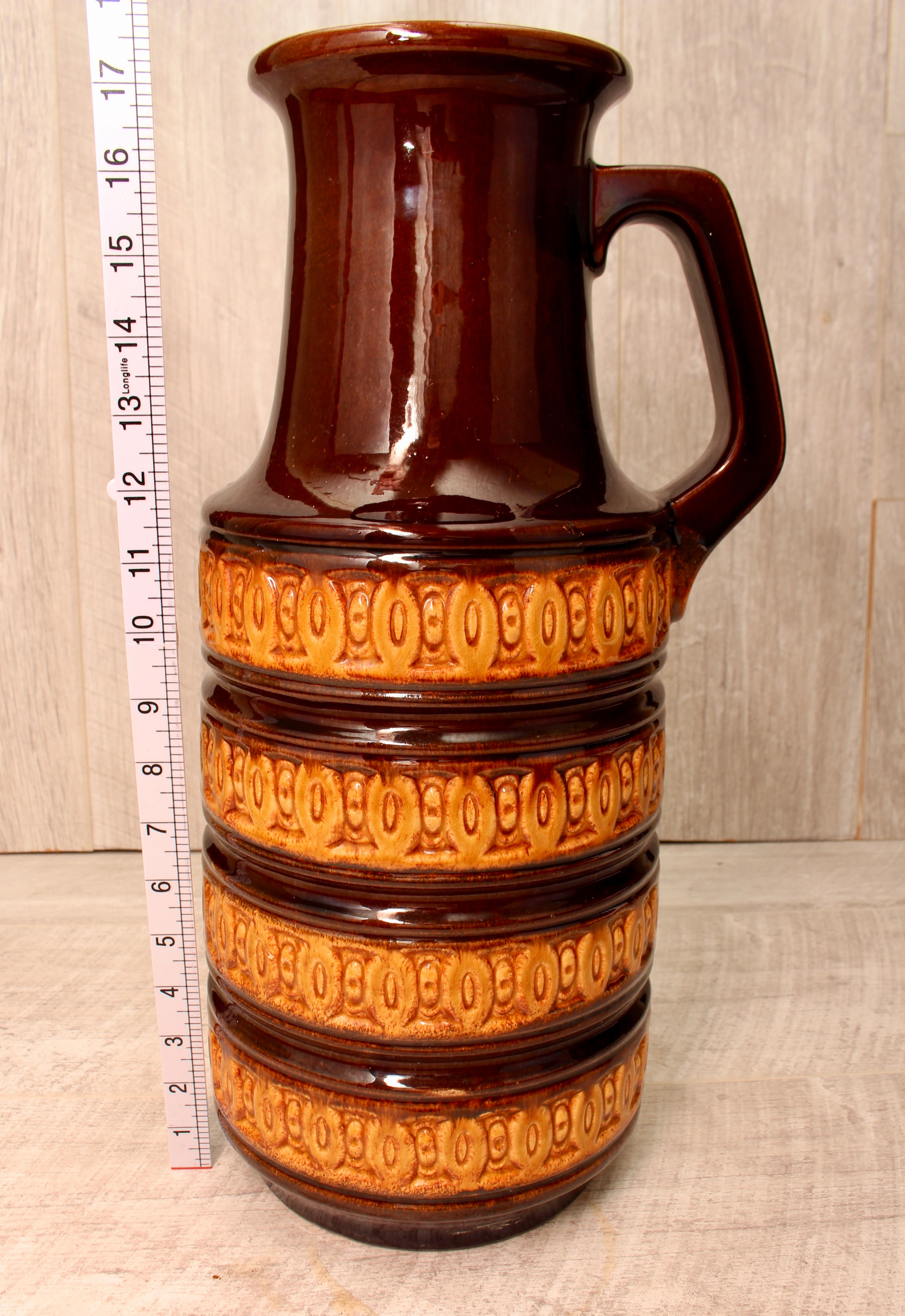 Vintage Scheurich Keramik West German Pottery Floor Jug - Granada Glaze - Model 429-45