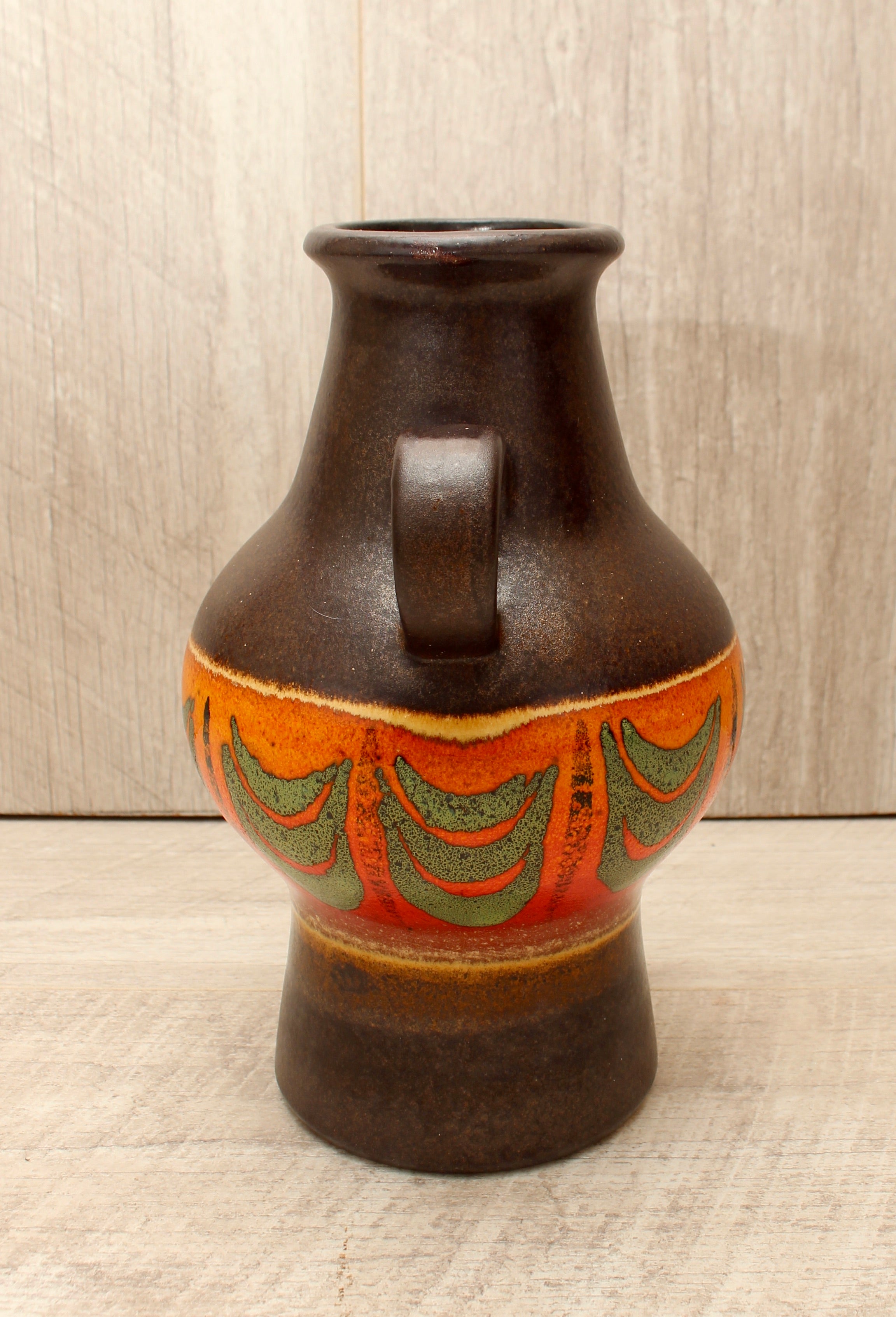 Vintage Dumler and Breiden West German Pottery Twin Handled Vase - Model 302/21
