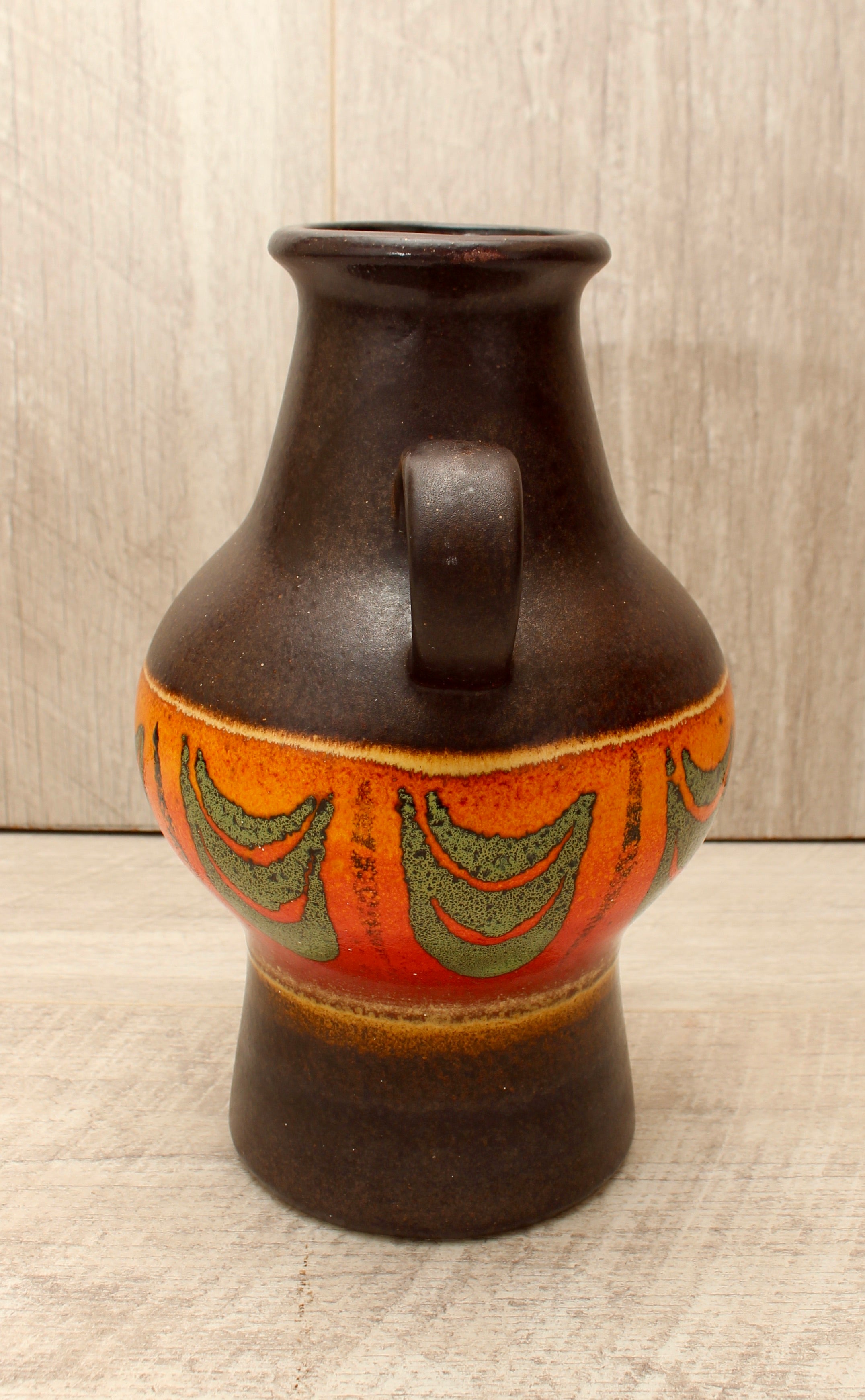 Vintage Dumler and Breiden West German Pottery Twin Handled Vase - Model 302/21