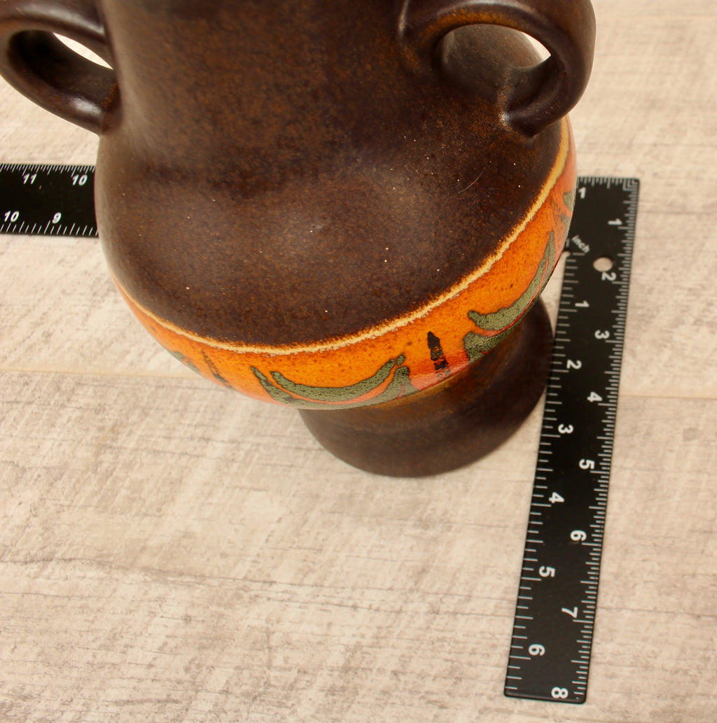 Vintage Dumler and Breiden West German Pottery Twin Handled Vase - Model 302/21